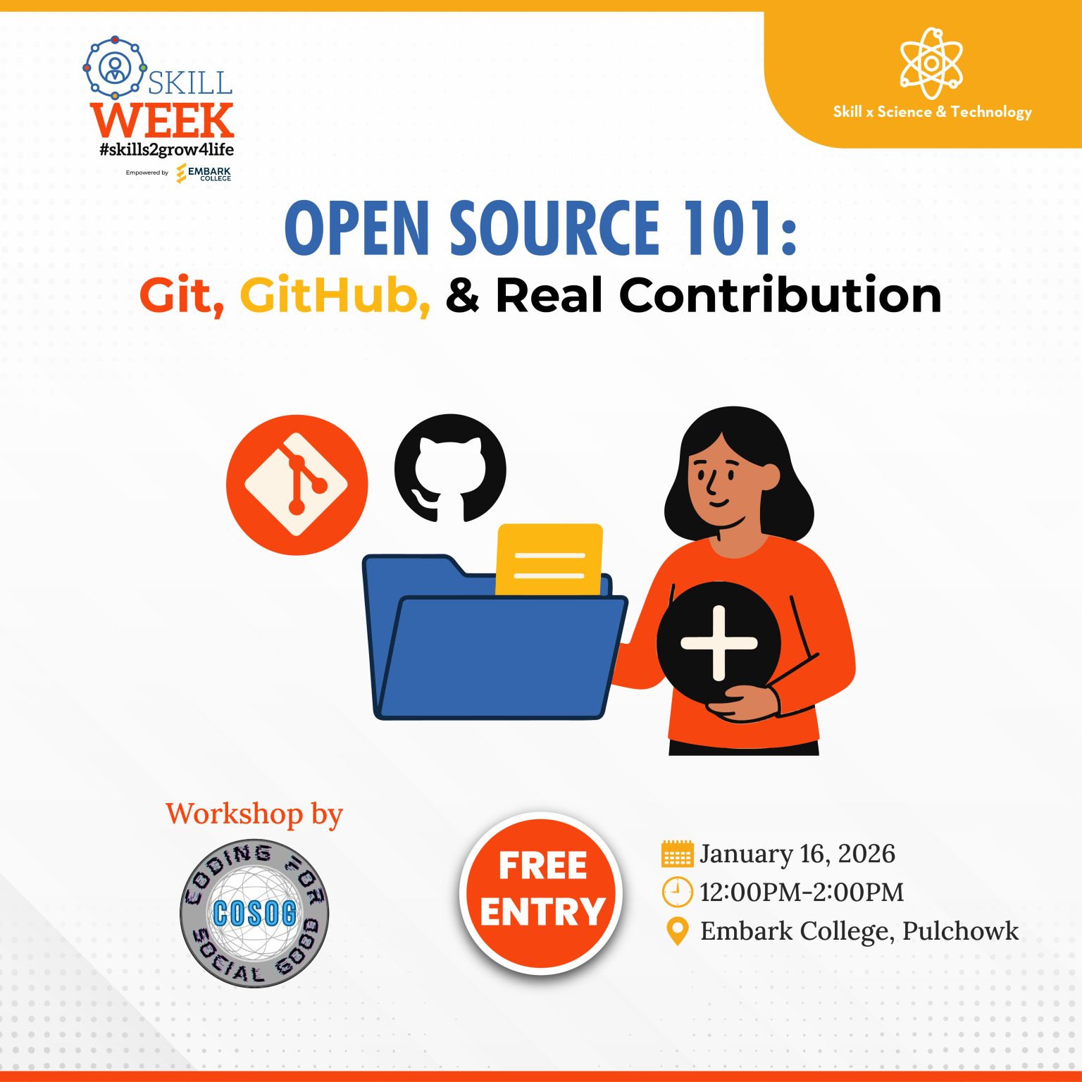 Open Source 101: Git, GitHub, and Real Contribution – Skill Week